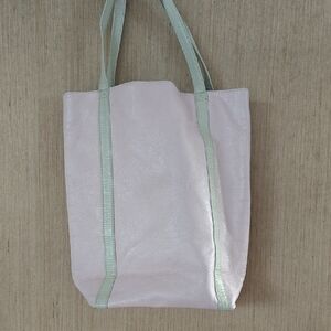 Pink Leather Small Tote